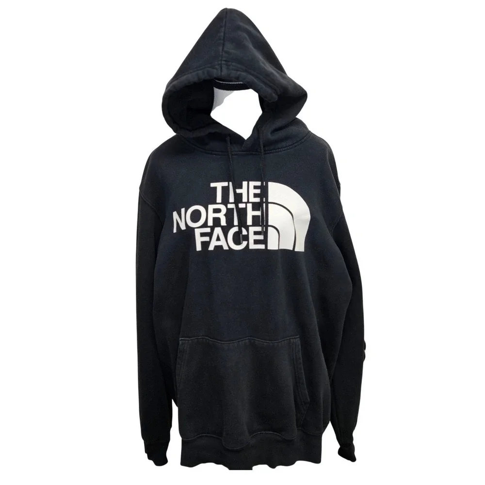 The North Face Black Half Dome Logo‎ Pullover Hoodie Sweatshirt XL